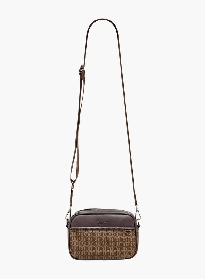 DUCHINI  Men Monogram Print Crossbody Bag for Men | Best Price UAE